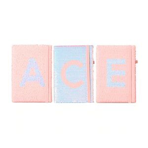 NEW! Holographic Sequin Letter "E" Notebook 📓